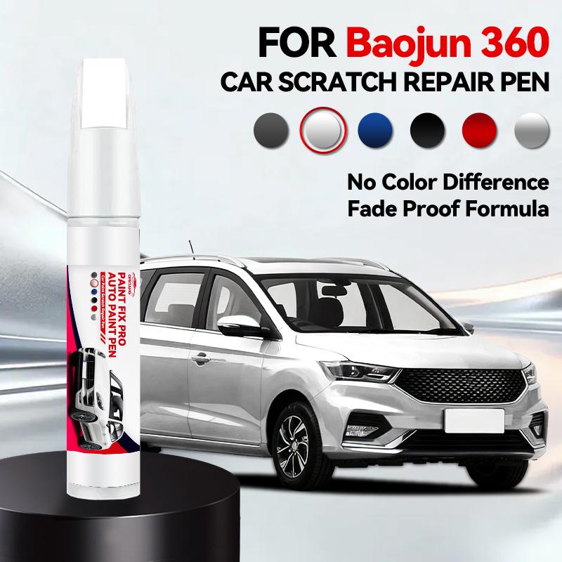 Per Baojun 360 1990-2026 Penna per Riparazione Vernice Ritocco Rimuovi Graffi Fai da Te Accessori Auto Nero Bianco Argento Rosso Marrone Grigio
