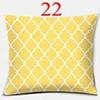 Bright Yellow Simple Geometric Series Pillow Gift Home Office Decoration  Bedroom Sofa Car Cushion Cover