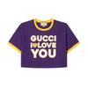 Gucci SS23 Drop Shoulder Sleeve T Shirt Women's Dark Purple 753879-XJFVF-5878