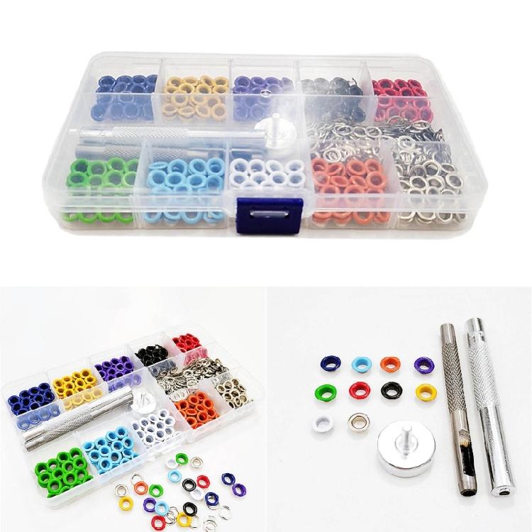 400PCS 5mm Grommet Kits for Fabric, Canvas, Curtain, Clothes, Leather Repair