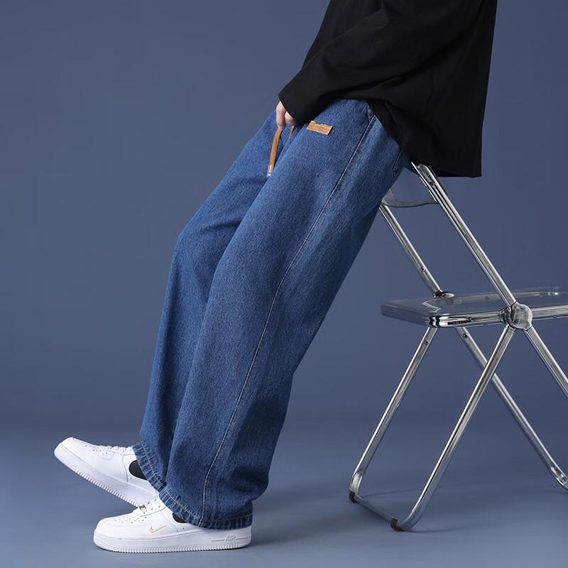 

JOHLIN DREAM Men s Vintage Loose Straight-Leg Casual Jeans JLZ825 M