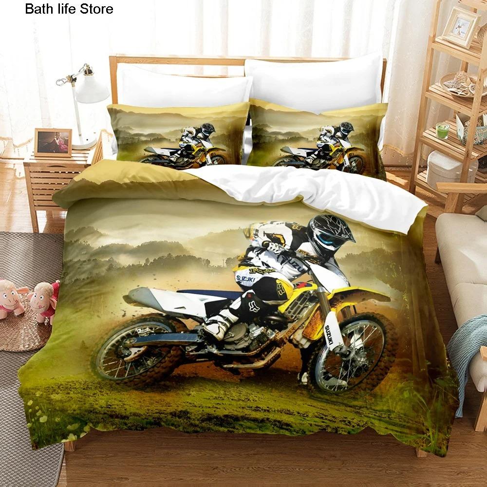 Motor Dekbedovertrek Set Raceauto 3d Dekbedovertrek Set Dekbed Bed 140x200cm Maat Voor Kinderen Mode Luxe Coole Auto Decor Thuis