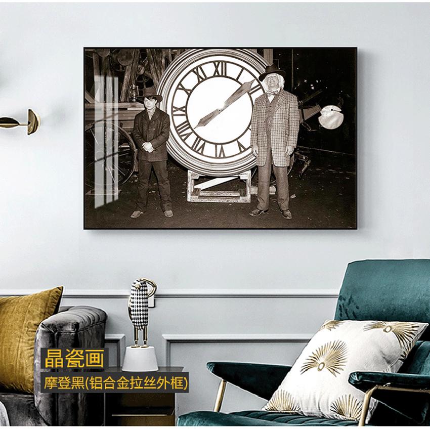Póster de Regreso al Futuro Impresión de Película Clásica Película Alternativa Foto Retro Estilo Vintage Arte de Pared Pintura en Lienzo Decoración para el Hogar