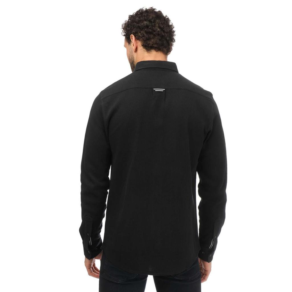 Mercery Mens Lesli Waffle Waffle Shirt