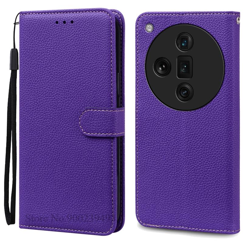 For OPPO Find X7 Case Leather Wallet Flip Case For OPPO Find X7 Ultra Case Soft Silicone Cover Coque Fundas Shell