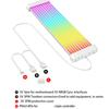 Flexible Silicone 8Pin GPU Power Cable ARGB Lighting Strips 5V3Pin Addressable Syncing For Gaming PC Case Accessories