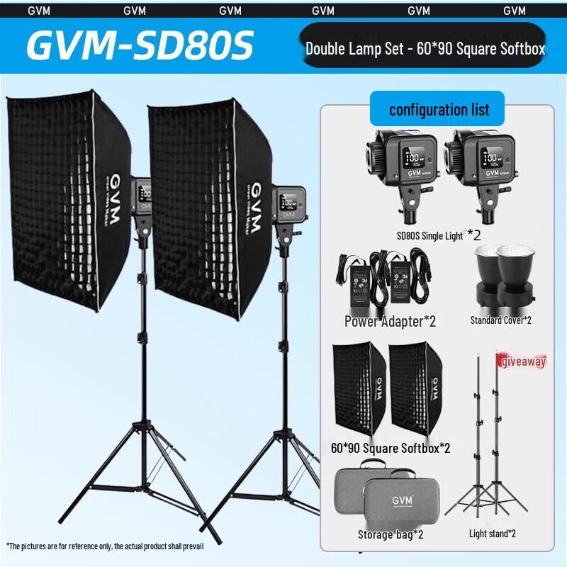 GVM SD80 Series Portable LED Photography Light