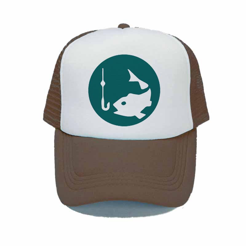 Animal Fish Farm Snapback Trucker Hat Cap Jalan Kuari Fisherman Bone Dad Hats Original Mike Trout Fish Mesh Hunting Hat YY339