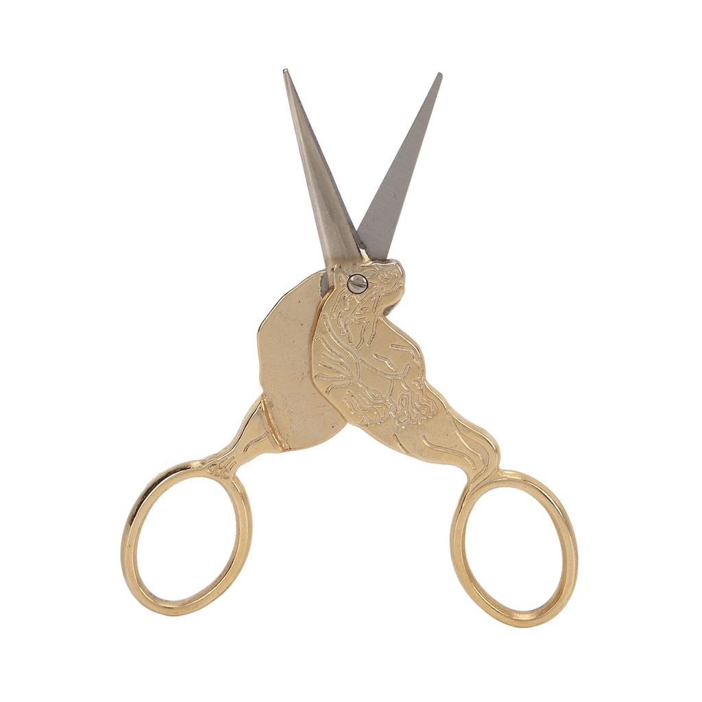 Vintage Scissors Tiger Style Stainless Steel Durable Portable Widely Used Accurate Cutting Craft Scissors for DIY