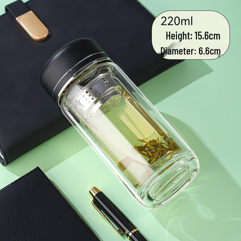 CML Double Wall Insulated Borosilicate Glass Tea Cup