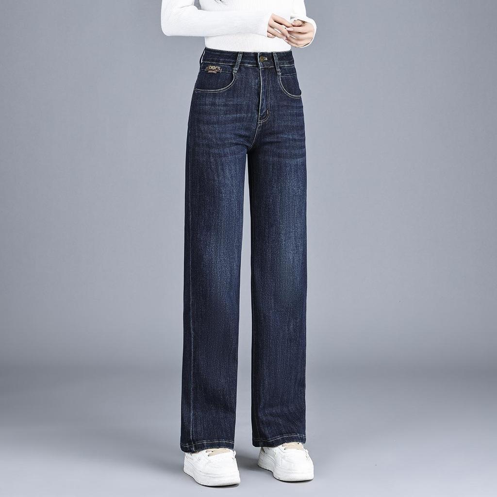 Autumn/Winter 2025 High-Waisted Plus Size Elastic Pants: Narrow, Wide, and Straight-Leg Styles for Women.