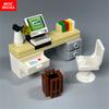 Non-Toxic Moc Bricks Office Furniture Tea Culture Desk Table Beverages Wine Educational Building Blocks City Model Children'S Toys Gifts