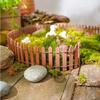 1PC Mini Wooden Fence Miniature Fence For Fairy Garden Micro Landscape Flower Pots Accessories Ornaments For Home Room Garden