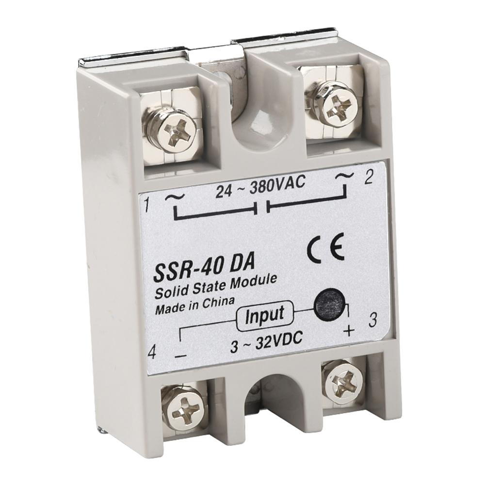 Festkörperrelais SSR-10DA SSR-25DA SSR-40DA SSR-50DA 10A 25A 40A 50A eigentlich 3-32V DC ZU 24-380V AC SSR 10DA 25DA 40DA 50DA
