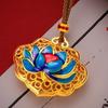 Fashion Fish Chinese Style Necklace Butterfly Hollow Flower Pendant Necklace Neck Jewelry Dragon Collarbone Chain Southeast Asia