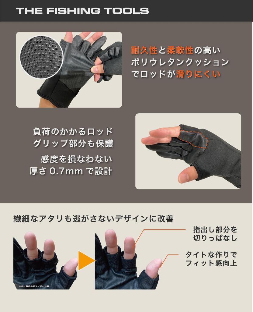 Umibozu Fishing Winter Fishing Cold YKK Waterproof Fleece Outdoor Use Gloves, Gloves, Protection, Zipper, Lining, Stretch, (M, Black)