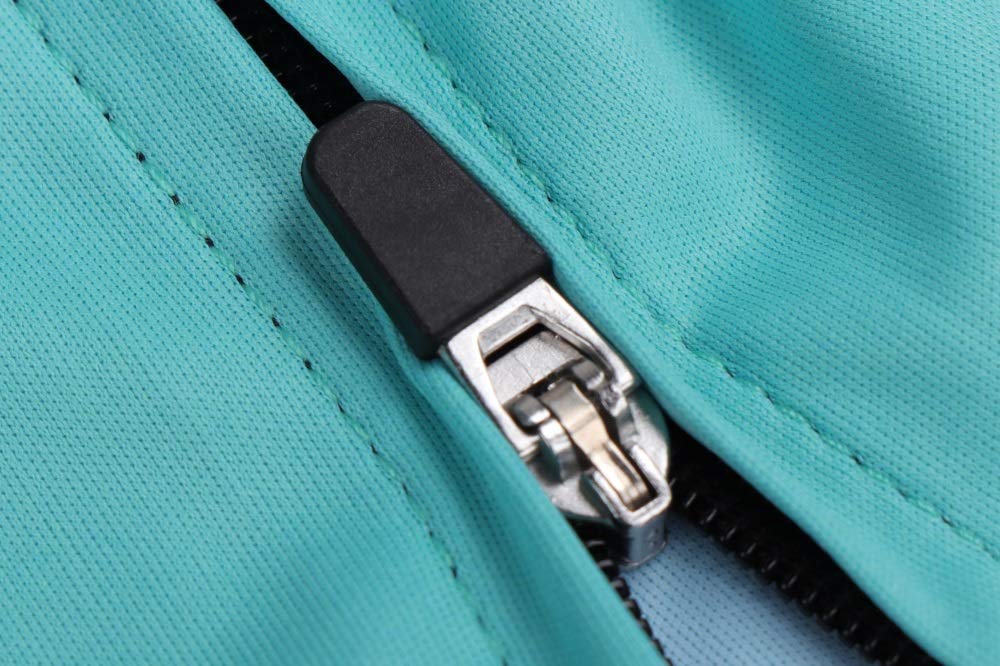 Morethan Cycling Jersey Road Bike Summer Windbreaker Long Sleeve (Light Blue/S/Men's) (Quick-Drying/Reflective Material/Pockets) LVP-016