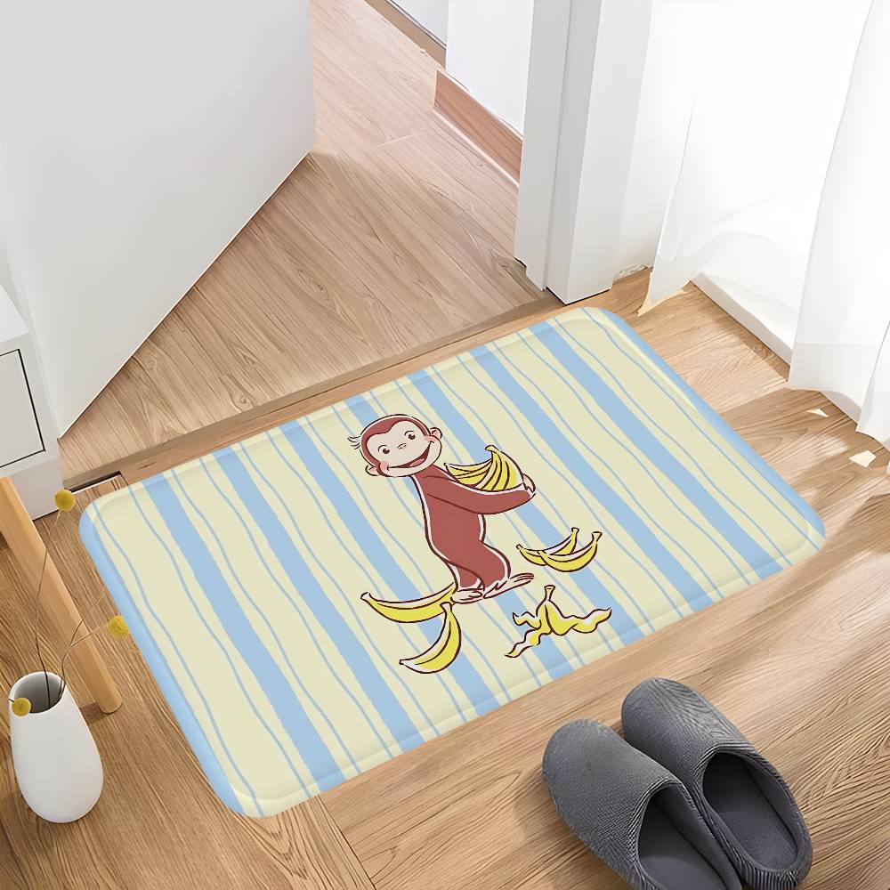 MONKEY CARTOON C-Curious GeorgeS Bath Mat Nordic Style Home Doormat Bathroom-Toilet Mats Bedroom Welcome Doormat