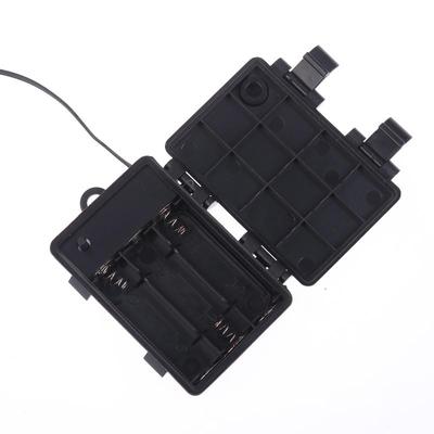 Black High Quality ABS 3 Sections AA Battery Holder 4.5V No.5 Waterproof And Dustproof Battery Cartridge With Switch Function