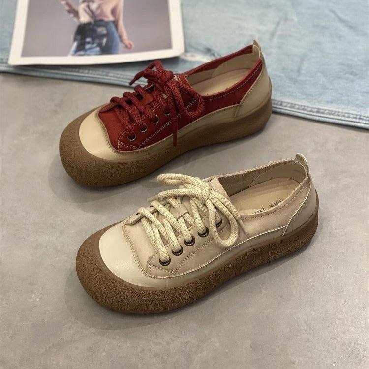 Big Head Single Women's Shoes Autumn New Casual Board Shoes Soft Sole Light Sports Casual Shoes Children