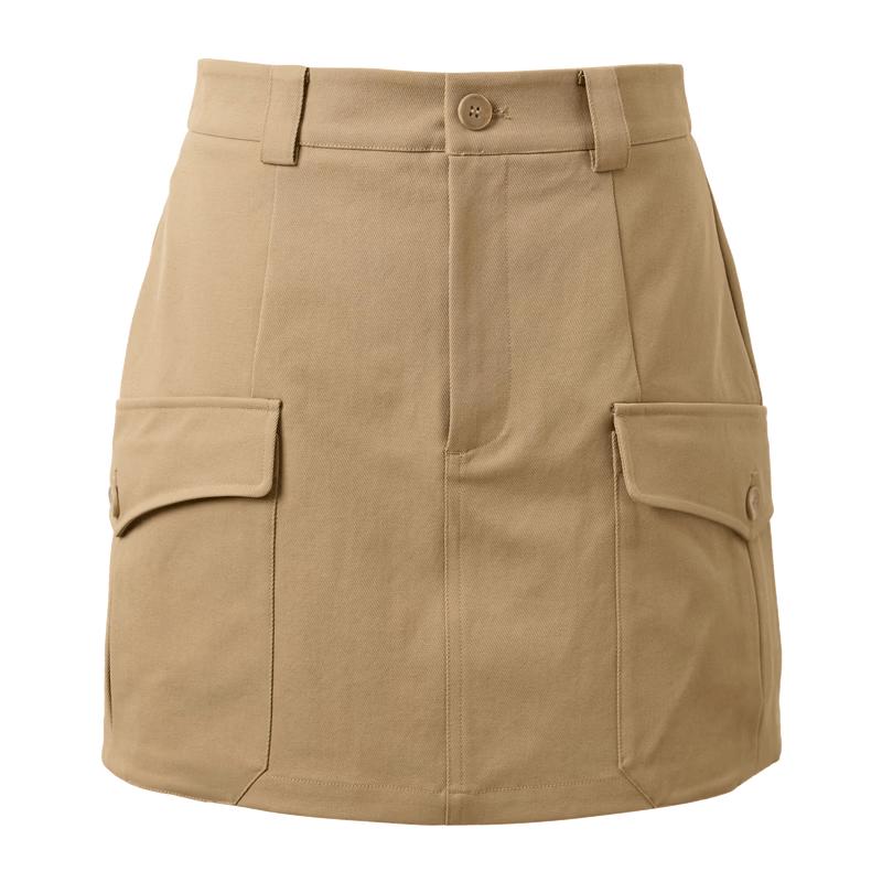 Sancai Women s 2026 Autumn Casual Workwear Pocket A-Line Skirt M