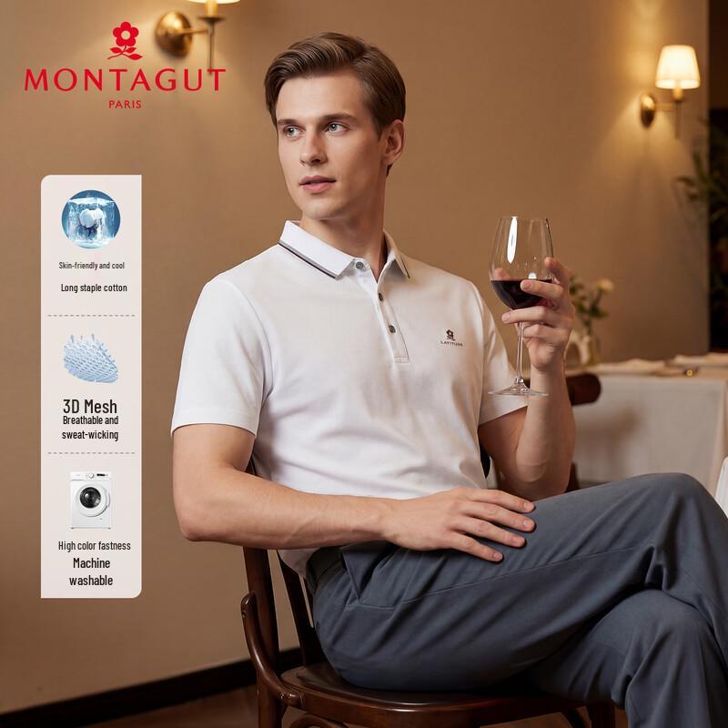 MONTAGUT Men's Summer Business Polo Shirt