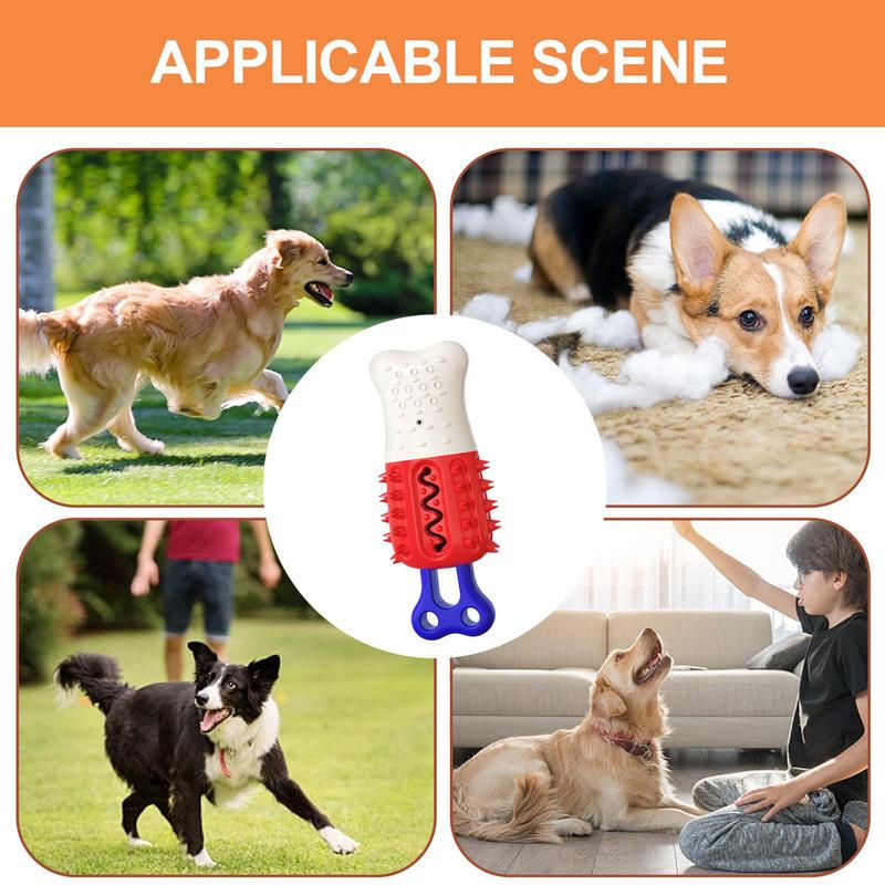 Aggressive Dog Chew Toys Puppy Teether Bite-Resistant Bone Shape Calming Teether Long-Lasting Safe For Small Large Breeds Indoor