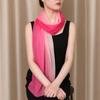 Silky Touch Neck Scarf Gradient Color Shawl Hijab Fashion Long Gauze Headwrap  for Women