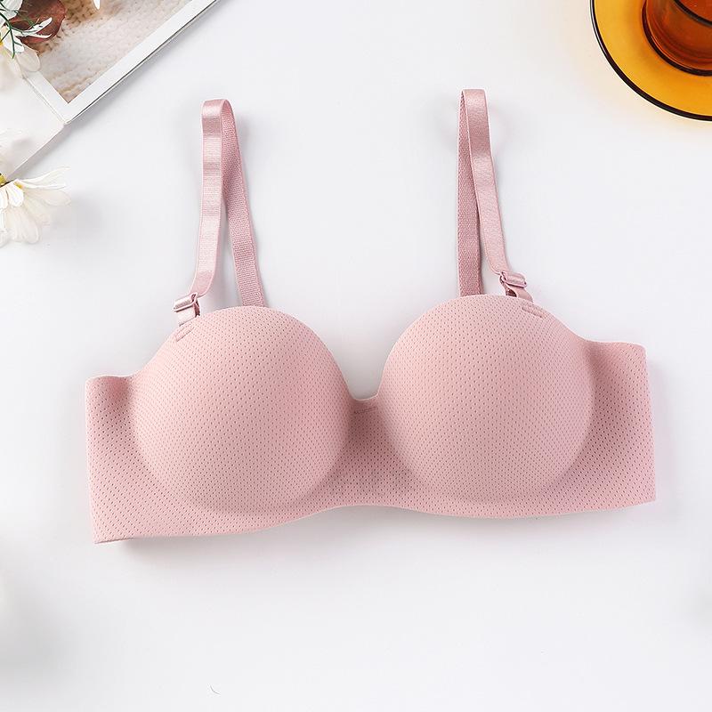 2022 Seamless Push-Up Bra for Women - Adjustable Spaghetti Straps, Side Support, Back Smoothing, No Underwire