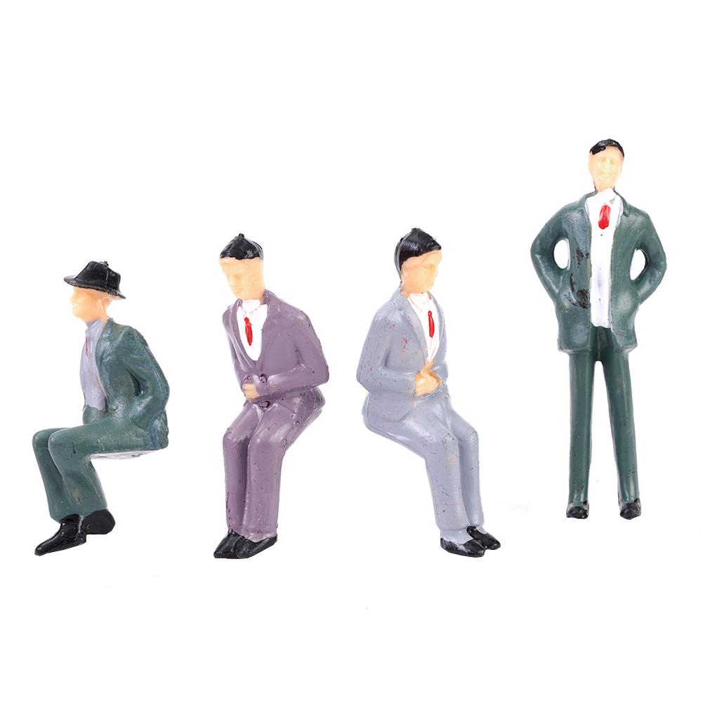 50Pcs Scale Plastic Models 1:32 People Sitting Standing Figures Plastic Gauge Garden Supplies Outdoor Decoration 2025Household