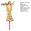 Waterproof Pathway Lighting Solar Powered Angel Remembrance Garden Light, Resin Blessing Fountain Statue with Cascading Peaceful Ornaments LED
