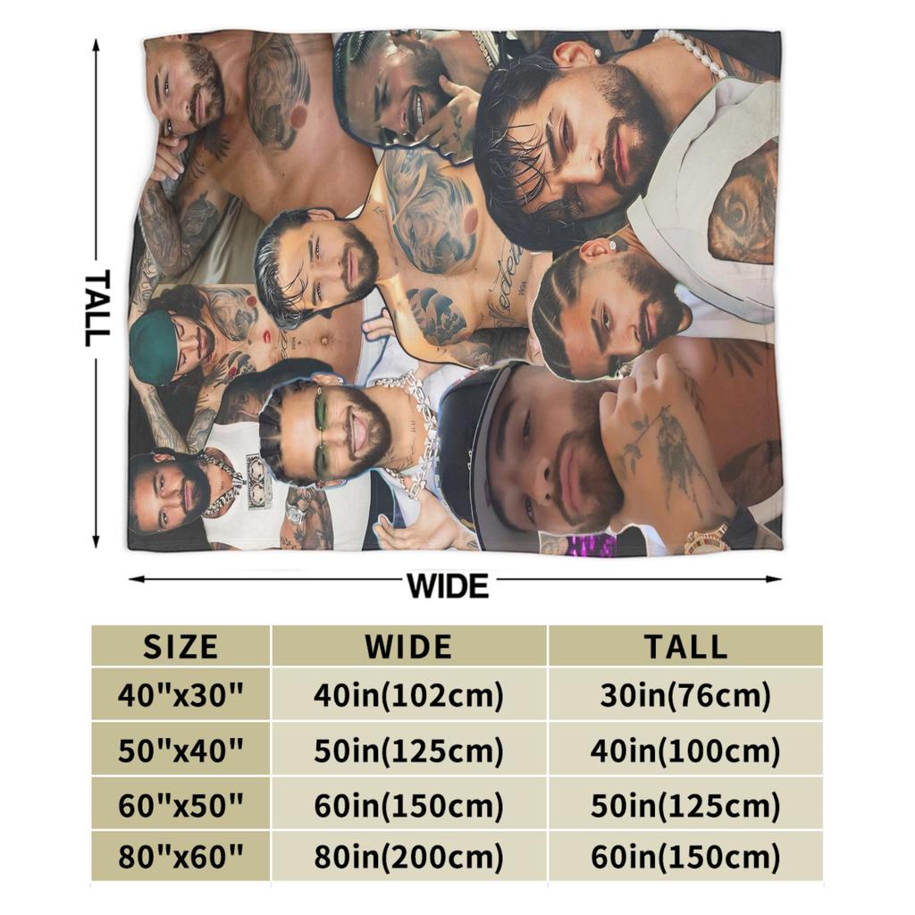 Maluma Colombian Singer Photo Collage Blankets Camping Flannel Throw Blanket For Bedroom Soft Warm Custom Quality Bedspread Gift