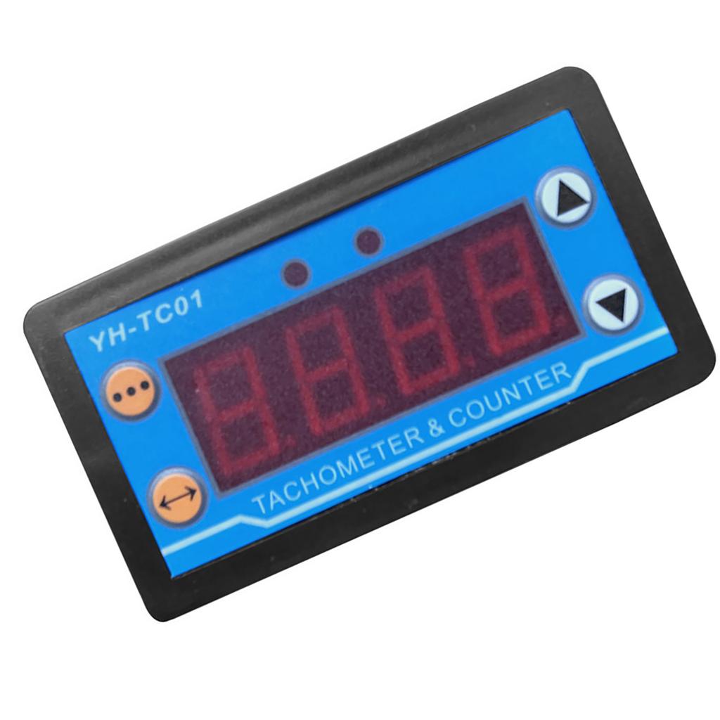 -TC01 Tahometru Digital Afișaj LED de Înaltă Precizie Contor de Viteză Motor cu Senzor Hall Detector de Viteză Motor