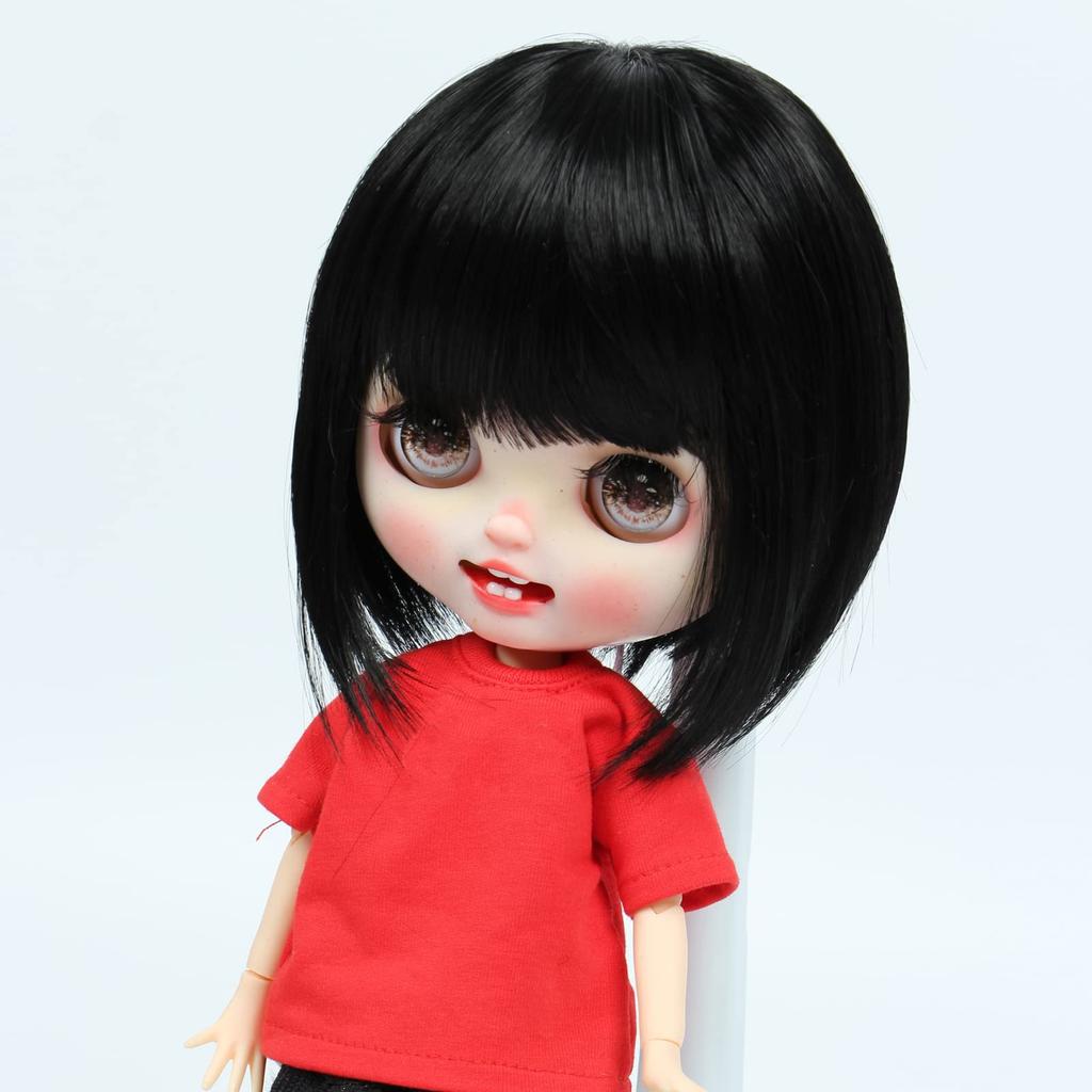 Linfairy inch Doll Wig 9-10 (Black Bob)