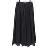 Ebure Wrinkle Voile Gathered Long Skirt, Women's, Black, Size 36 Skirt 36 blackUsed