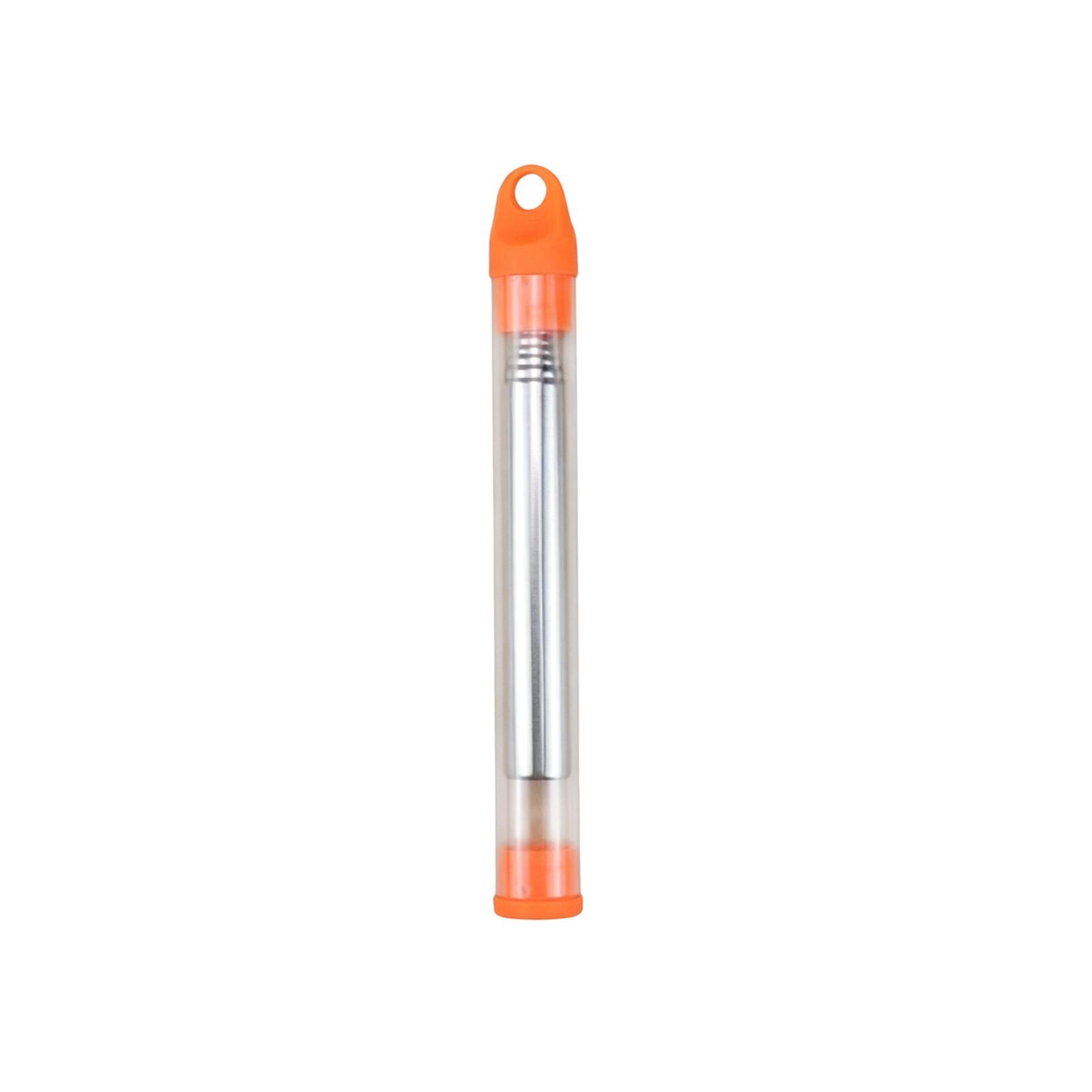 Stainless Steel Pocket Bellow Fire Blower Camping Fire Starter Outdoor Tool Telescopic Fire Pipe with Plastic Cap for Efficient Airflow One Size