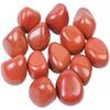 Lot de 13 pierres roulées en pierre de lune en jaspe rouge pour guérison des chakras Reiki, galets décoratifs, remplissage de vase, pierre roulée pour bijoux, article cadeau