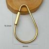 Keychain With Lock D Key Chain Color Camping Carabiner Survival Camping Equipment Buckles Hooks Key Ring Accessories