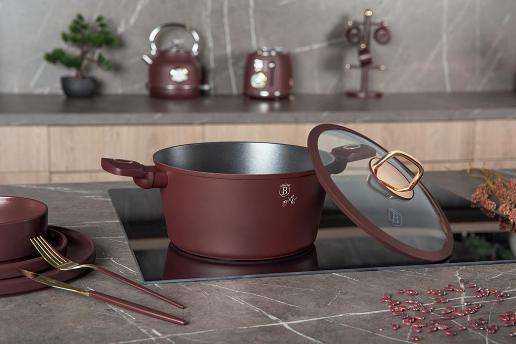 TITANIUM POT WITH LID 30cm BERLINGER HAUS BH-8043 LEONARDO