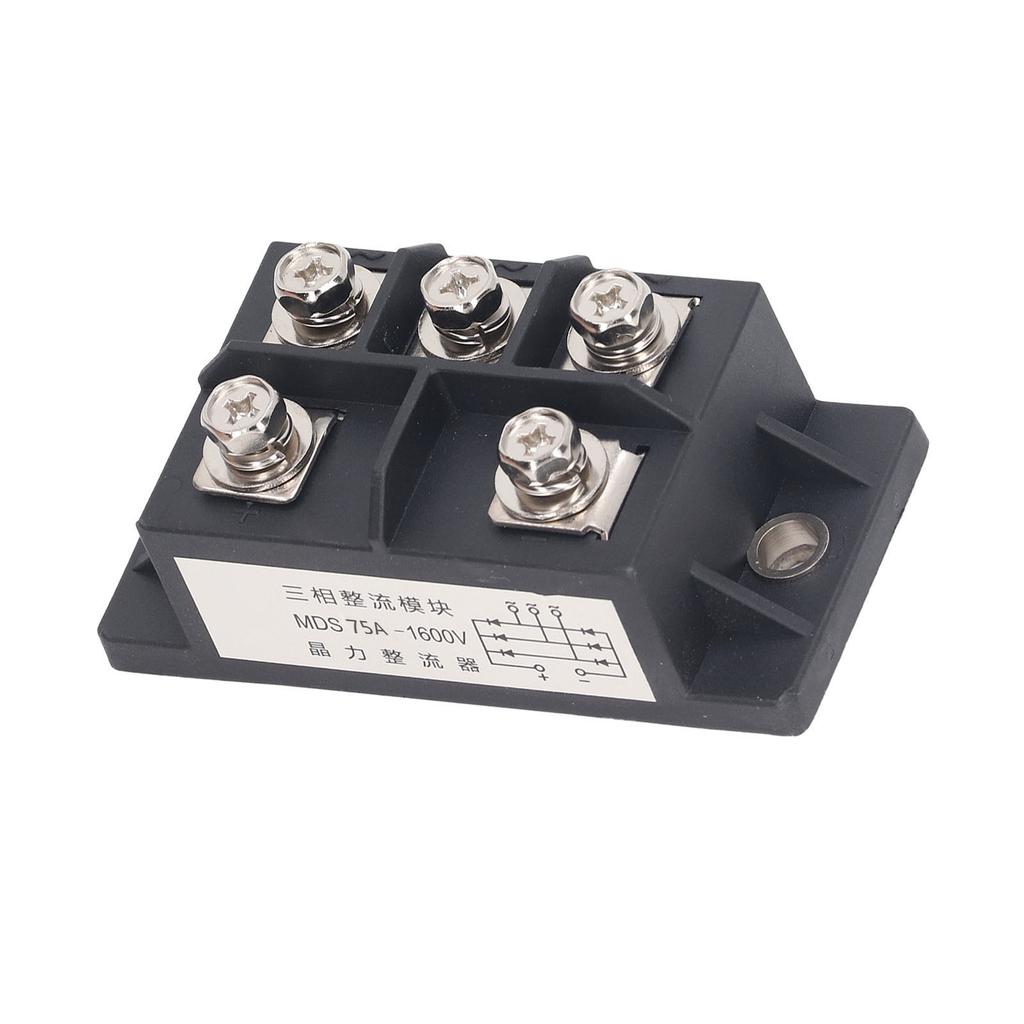 3-фазный мостовой выпрямитель 75A 5-контактный ABS латунный теплоотводящий диодный выпрямитель силовой модуль 1600