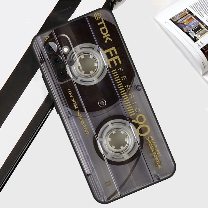 Vintage Cassette tape retro style Case For Samsung Galaxy A12 A22 A32 A52 A56 A36 A26 A16 A06 A54 A34 A14 A13 A53 A15 A35 A55