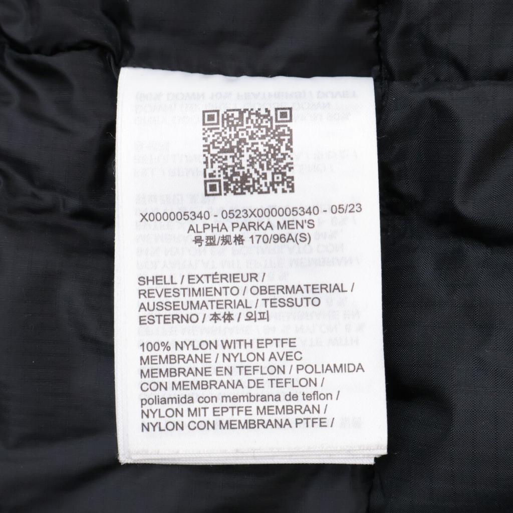 ARC'TERYX 2013 X000005340 ALPHA PARKA Jacket S blackUsed