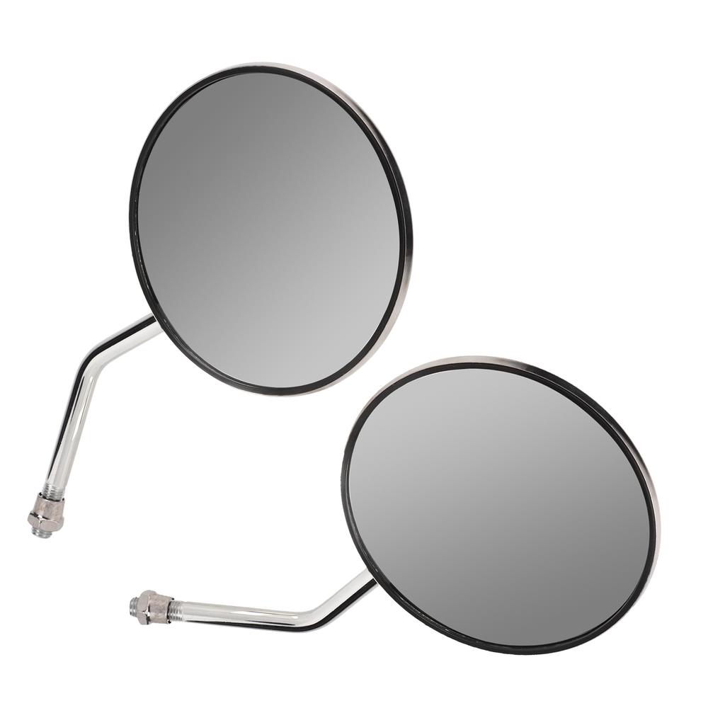 2PCS Motorcycle Rear View Mirror Stainless Steel High Definition Clear View Replacement for Suzuki Gn125