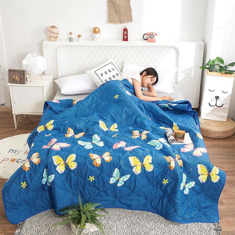 Cute Rubber Duck Summer Quilt Cartoon Ducks Gifts Bedspread Thin Comforter All-Season Quilted Air Conditioner Quilts For Bedroom