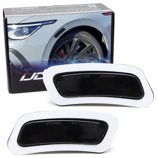 Smoke Front Bumper Side Marker Reflectors For VW 22+ MK8 Golf/GTI, Replace Amber