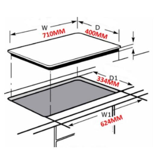 MGH-S633N Plynový sporák Kuchyňský plynový sporák Stolní vestavný sporák se silným plamenem Nerezová ocel Prémiová vestavná plynová varná deska