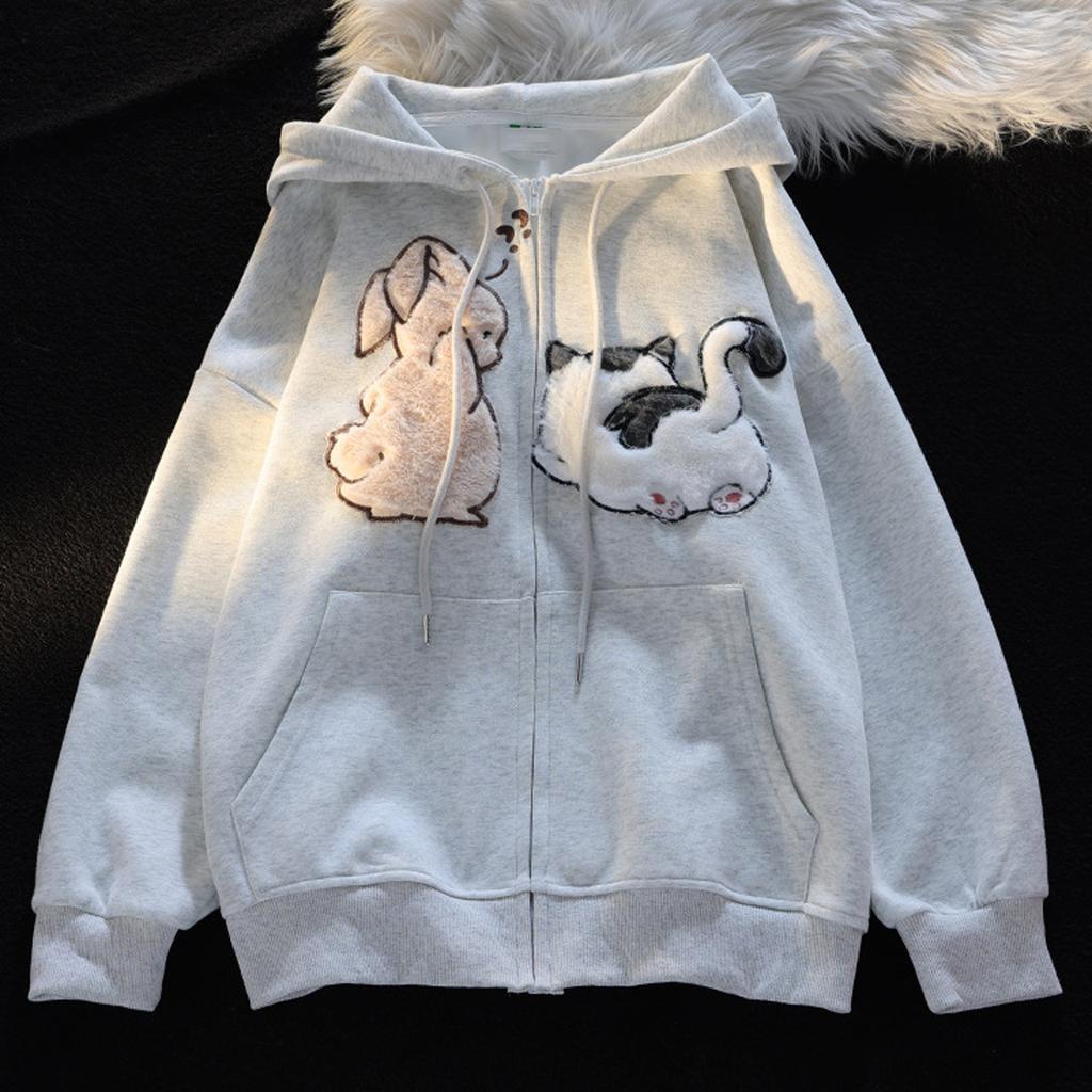 Ladies Fashion Casual Long Sleeve Round Neck Hoodie Pullover Top With  Pockets