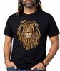 Löwe Dreadlock Rasta T-Shirt Jamaika Jamaikanisches Baumwoll T-Shirt Tee Top