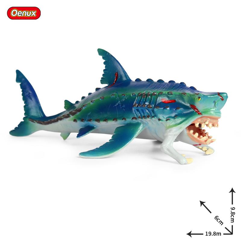 Oenux Animali Marini Modello Action Figures Pesci Oceanici Pesce Vela Persico Cernia Salmone Figurine per Acquario Giocattolo Educativo in PVC per Bambini