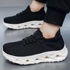 2025 Large Size Men's Shoes New Mesh Breathable Walking Shoes Light Height Thick Sole Shock Absorption Casual Shoes Summer